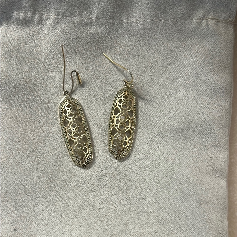 Kendra Scott Gold Textured Earrings
